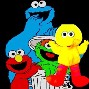 Vtg 1996 Tyco Tickle Me Big Bird Sesame Street 10" Plush Toy Laughs & Shake WORK